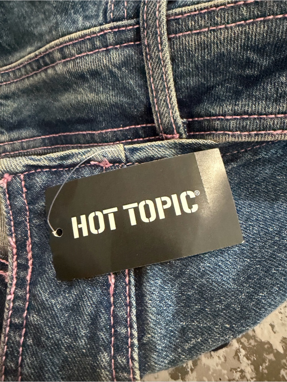 NWT Hot Topic Sweet Society Heart Patch Pleated Denim Skirt - Picture 8 of 10